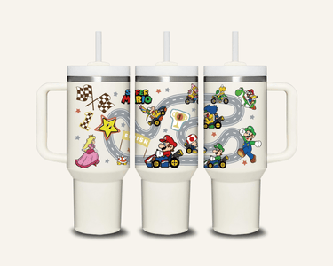 Mario Tumbler with Side Handle